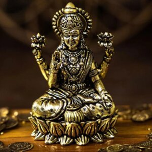 Lakshmi Mata Idol Sitting Lotus Brass Best No1 Quality Murti