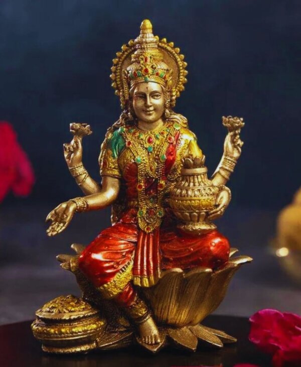 Lakshmi Mata Idol Sitting Lotus Beautiful Top Quality No.1