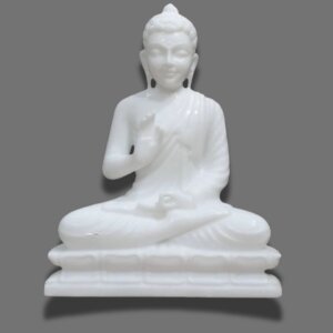 Buddha Statue Makrana Marble 15-Inch Peaceful Home decor