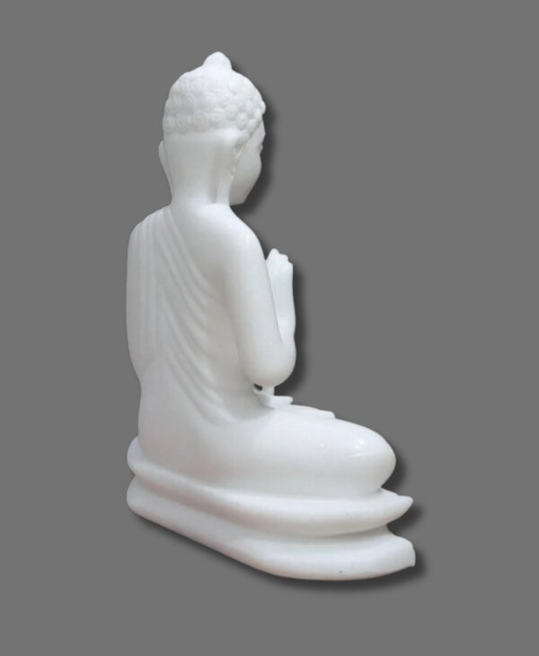 Buddha Statue Makrana Marble 15-Inch Peaceful Home decor